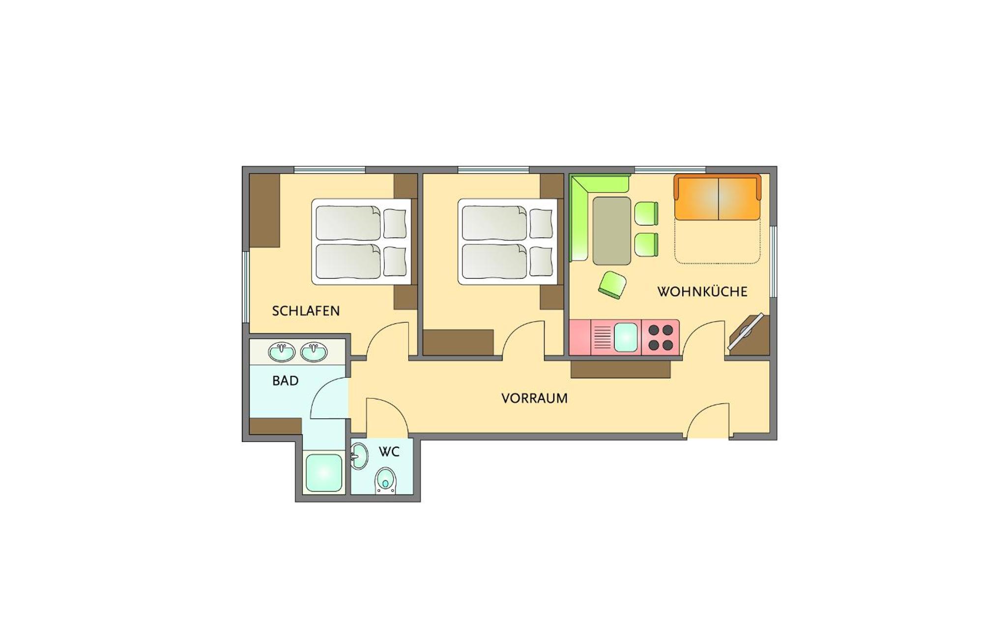 Landhaus Rohrmoser 웨르펜웽 객실 사진